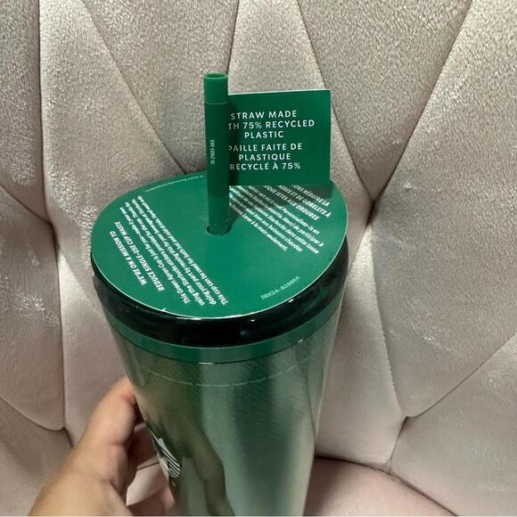 Starbucks Starbucks Green Apron Cup Partners Only 2024 24oz Plastic Tumbler!! - Picture 2 of 3